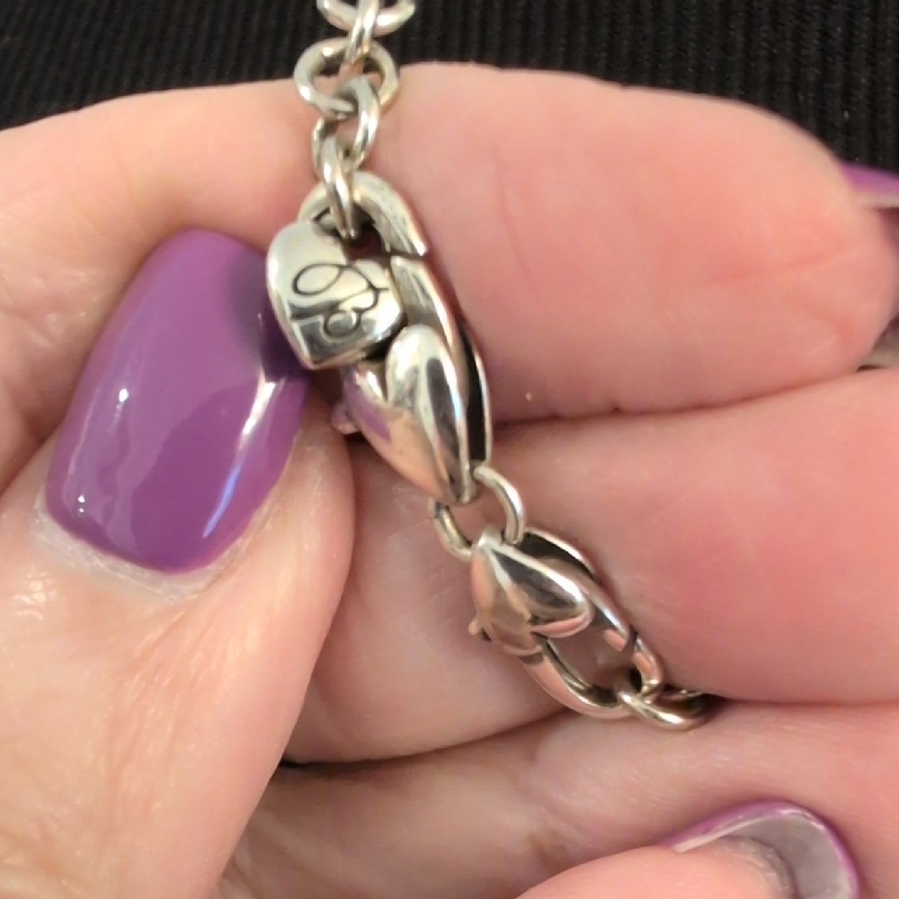 Brighton Silver Filigree Heart Pendant Necklace - Picture 3 of 6